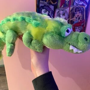 Webkinz Green and Yellow Plush Crocodile Toy